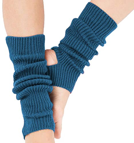 VUCDXOP Tukistore Damen Mädchen Ballettstulpen mit Fersenloch Tanzen Stulpen Ballettstulpen Beinwärmer Ballett Stulpen Legwarmer Armstulpen,Einheitsgröße