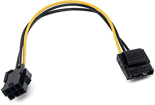 Graootoly to PCI-E Adaptateur IDE 4Pin 4 Pin Female to 6 Pin Female 6Pin Graphics Video Card Convertisseur Cable