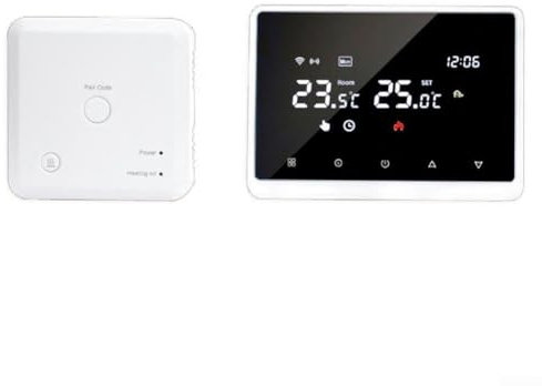 SPORTARC pour TUYA Thermostat intelligent WiFi, contrôleur de température programmable, chaudière murale/chauffage au sol sans fil WiFi (blanc)
