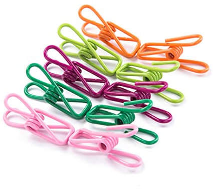 IMIKEYA 70pièces Clips à Linge Multi-usages Pinces à Couette Fixes Résistantes Au Vent Épingle à Linge Antidérapante De Aléatoires