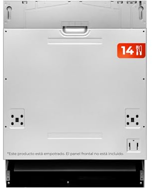 EVVO Lave-vaisselle intégré Di.2 Pro, 60 cm, capacité 14 couverts, témoin lumineux fin programme, programme rapide 30 minutes, 8 programmes, plateau supérieur réglable, programme moyen charge