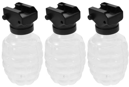 Vaguelly Pineapple Foam Beads Bottle Set with Adapter for Kids Shooter Game Accessories 3 Portable Refill Plastic Containers