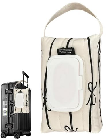 Feuchttücherbox für Feuchttücher - Feuchttüchertasche Tücherbox | Feuchttüchertasche für Reise aus Baumwolle