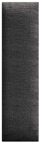 DHOME Set von 1 Polsterpaneel aus Premium Ökologischer Wolle Selbstklebend für Wände Akustische Absorber Stoßschutz Kopfteil Dekoration für Zuhause und Schlafzimmer (Schwarz, 60x20cm, x1)