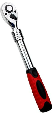 Mikikit Two-Way Rapid-Release Wrench Telescopic Extendable Spanner for Right Angle Ratchet and Ratchet Screwdriver Use Round Head Bolts