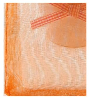 100 Stück Organza Säckchen Organzasäckchen Zum Befüllen Geschenksäckchen Schmuckbeutel Geschenkbeutel Kleine Tüten Süßigkeiten Organzabeutel Durchsichtige Beutel Mit Zugband (20x30cm,Orange)
