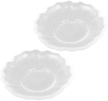 JECOMPRIS 2 Platillos de Vidrio para Té, Posavasos Pequeños Fáciles de Limpiar y Almacenar, Ideales para Hotel y Bar, Paquete de 2 Unidades