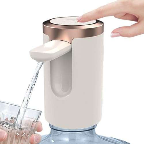Bomba de dispensador de botella de agua, bomba de jarra de agua eléctrica | Dispensador de aguas automática silenciosa portátil para cocina en casa, oficina, campamento, viajes al aire libre, deportes