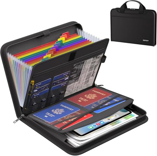 ENGPOW Fireproof Document Organiser for A4 Documents/Bill/Receipt