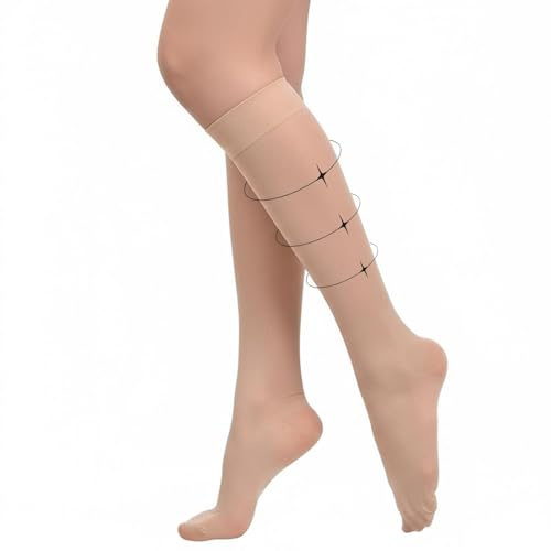 Kompressionsstrümpfe Damen Klasse 2,Medizinische Kompressionsstrümpfe,Kompressionsstrümpfe 20-30 mmHg,Stützstrümpfe Damen Sommer,Thrombosestrümpfe Compression Socks für Krampfadern Ödeme Flug