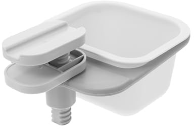 Gadpiparty Caja de Almacenamiento Giratoria Multifuncional Organizador de Escritorio con Tapa Cubo de Basura Clip para Hogar Abs Resistente y Diseño Práctico