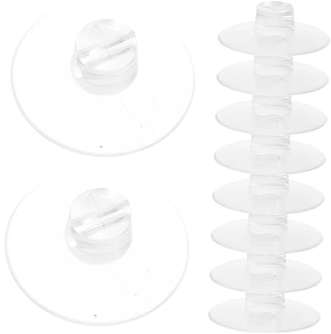 NUOBESTY 12pcs Silicone Suction Cup String Light Clips Cable Holder with Groove Design for Wall Glass Tile Flexible Cord Organizer for Christmas Lights and Thin Cables Multipurpose Fixing
