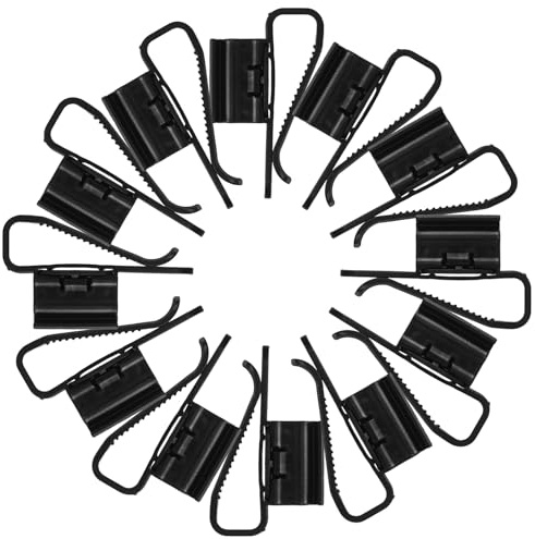 FRCOLOR 15pcs Fish Tank Pipe Clamps Plastic Mounting Clips Aquarium Hose Holder for Water Changer Rod Fixing Fit for Hoses