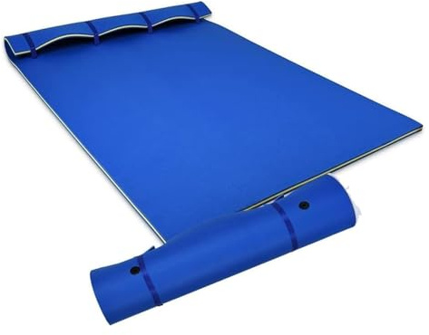 Flytande vattendyna, skumvattenflytande dyna for vattenrekreation for sjöar, pooler och strandflytande(1.8mx1.5mx3.3cm)