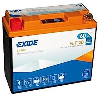 Batería Exide-Litio ELT12B 12V - 5Ah/260A (EN) (150x65x130mm)