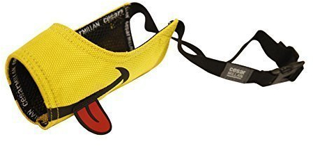 Cesar Millan lustiger MaulkorbTM - Maulkorb des Hundeflüsterers Cesar Millan, Gelb, Size 4