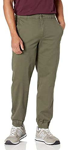 Amazon Essentials Men's Straight-Fit Chino Jogger Trousers