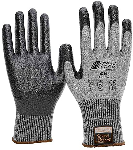 Nitras 6710-XXL TAEKI 5 - Guanti antitaglio con rivestimento in nitrile, XXL (10)