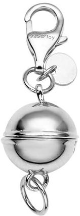 SHOP LC Magnetschmuck Verlängerungskette und Verschluss Magnetische Karabinerverschluss-Kettenverlängerung aus 925er Silber für Armband-Halsketten-Schmuckherstellung in Roségold und Vergoldung