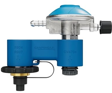 Campingaz Dubbel anslutning med gastrycksregulator för Campingaz gasspisar, dubbel anslutning för EasyClic gaspatroner CV 300 och CV 470 Plus samt gasflaskor R904 och R907