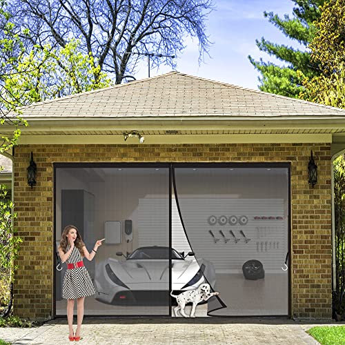 CGUOZI Zanzariere Magnetica, 200 x 240 cm Anti Zanzare Calamite Tenda, Chiuso Automaticamente Pieghevole Si Chiude da Sola, Porte per Balconi Portefinestre Nero