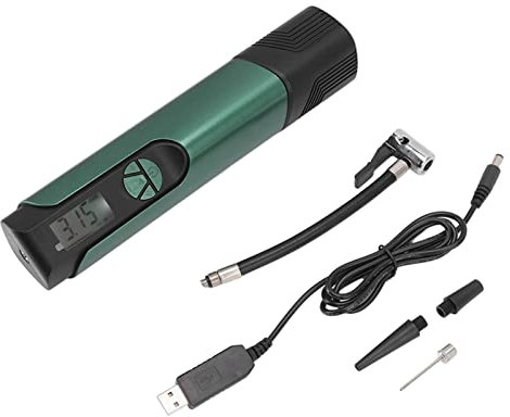 Elektrischer digitaler Reifenfüller, vier voreingestellte Aufblasmodi, USB-Lade-Reifenpumpe mit LED-Licht, intelligenter digitaler Reifenfüller Autos und Motorräder