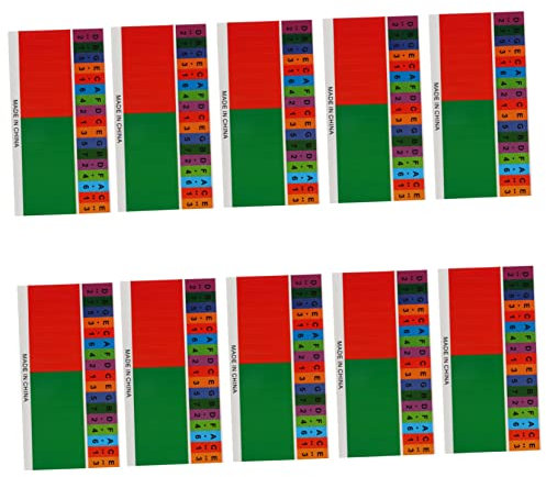ifundom 10stücke Kalimba Skalierungsaufkleber Für Daumenpiano Einfache Installation Für Anfänger Schlüsselidentifikation Und Lernhilfe