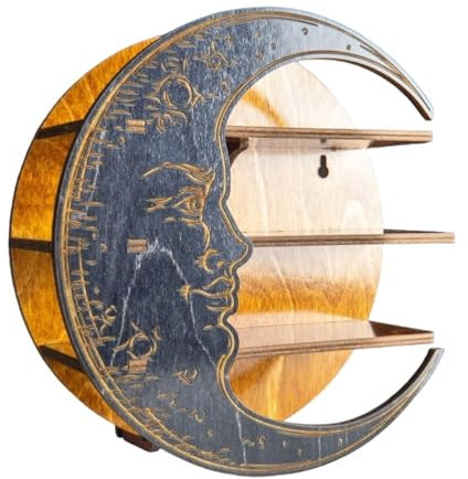 F Fityle Mensola a Forma di in Legno, mensola da Parete, mensola da Appendere, Decorativa, Profondo