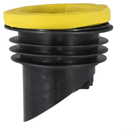 Jonikuper Toilet Flange Repair Kit,Toilet Flange Sealing Ring, With Anti Backflow Valve, LeakProof Rubber Accessories(Black)
