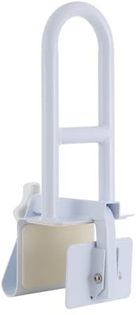 Qussse Barre d'appui de baignoire pour personnes âgées, sans perçage, poignée de baignoire pour baignoires d'une épaisseur de 80 à 175 mm