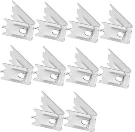 IWOWHERO 10pcs Freezer Shelf Clips for Refrigerator and Cooler Organizing Fridge Shelves Sturdy Support Clips Maximize Space Commercial Use