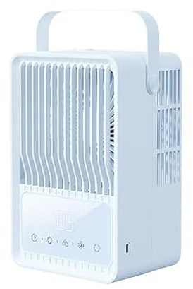 Climatiseur Mobile 1000ML,Rafraîchisseur d'Air avec Brumisation [Faible Conso] - Ventilation 3 Vitesses, Oscillation 90°, Type-C - Réservoir 1L Silencieux pour Maison/Bureau