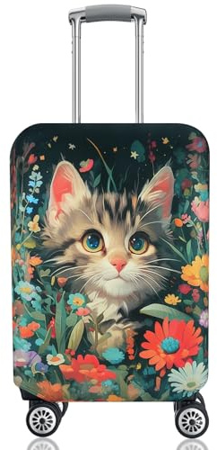 Chostky Housse de protection pour valise, housse de valise lavable et extensible, housses de protection pour bagages de voyage certifiées, protecteurs de valise personnalisés pour la protection des
