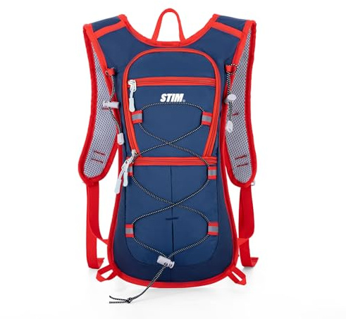 STIM 5L Kleiner Wanderrucksack für Herren Damen Leicht Tagesrucksack Fahrradrucksack Dunkelblau