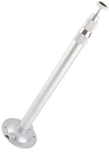 Wakects Universal Projector Ceiling Mount, 360 Adjustable Aluminum Alloy Stand with Pivot Ball for 1 4inch Thread Mini Projector, Wall Ceiling Mount with Cable Ties for Home Office