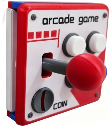 Panel de Interruptor de Arcade Retro, Placa de Pared de botón de Joystick clásico, Tres Tipos de decoración de Pared de Sala de Juegos Vintage de Arcade Retro, Regalo de Cueva de Hombre (B1pc)
