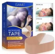 Mouth Tape for Sleep & Anti Snoring – Mouth Strips for Sleeping, Breathing Support, Stop Snoring Sleep Aid Plaster | Helps Reduce Snoring – Encourages natural nasal breathing during sleep.