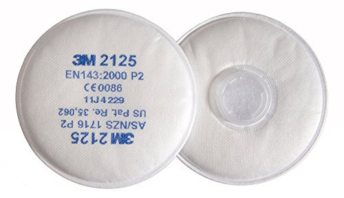 3M 2125 Partikelfilter für feste und flüssige Partikel, Typ P2R, 10 Stück