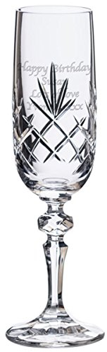 Go Find A Gift Personalised Crystal Glass Champagne Flute