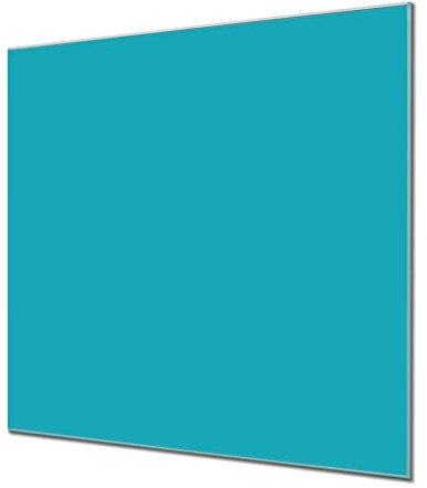 banjado® Glas Magnettafel mit 4 Magneten - Magnetwand 70cm x 70cm mit Farbe Türkis - Memoboard/Pinnwand magnetisch, beschreibbar, perfekt für die Küche - Magnetboard auch als Wandbild/Wandtafel