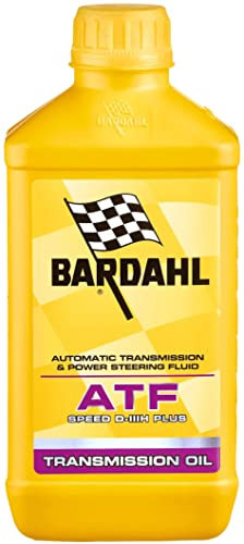 Bardahl - Olio Trasmissione ATF D-III H Plus, Fluido 100% Sintetico per Auto, Massima Protezione degli Ingranaggi Contro l'Usura, Stabilità Termico Ossidativa, Estende Intervallo Cambio Olio, 1 Litro