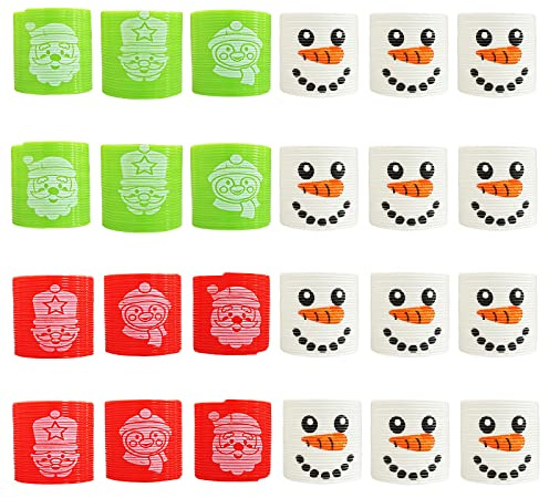 24 Pezzi Molle Natalizie Arcobaleno Smiley Face,Gadget Compleanno per Bambini,Regalini Fine Festa Invitati Riempitivi Invitati Riempitivi,Giocattoli Antistress per Adulti e Bambini,Calze Natalizie