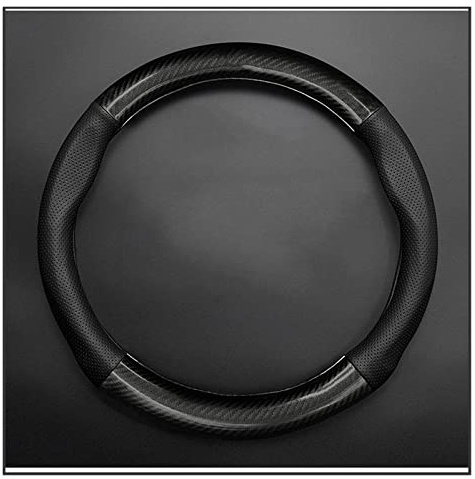 Auto Lenkradbezug Für Mercedes Für Benz E-Klasse W212 E 200 260 300 2009 2010 2011 2012 2013 Kohlefaser-Kuhleder-Auto-Lenkradbezug Lenkrad Abdeckung (Farbe : 12)