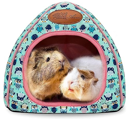 RANYPET Meerschweinchen Betthöhle Gemütliches Hamsterhaus Großes Versteck für Zwergkaninchen Igel Bartagamen Winternest Hamsterkäfig Zubehör