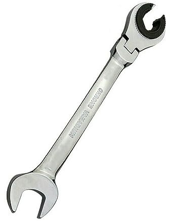 SRGDRR Juego De Llaves De Trinquete Con Llave De Combinación De Tubo Métrico De Cabeza Flexible Abierta Juego De Llave De Trinquete De Tubo De 8-30 Mm, Llave Ajustable, 22 Mm
