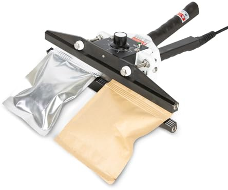 Portable Hand Held Heat Sealer Machine-R-PACK FKR-300, 12 Inches, For Foil Bag, Kraft Bag, Mylar Bags