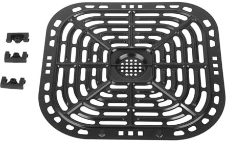HAOHIZE Rejilla Air Fryer, Accesorios Freidora de Aire, 24x23 cm, Bandeja Para Parrilla de Repuesto para Freidora de Aire, Cuadrada, Placa para Verduras de Repuesto para Freidora