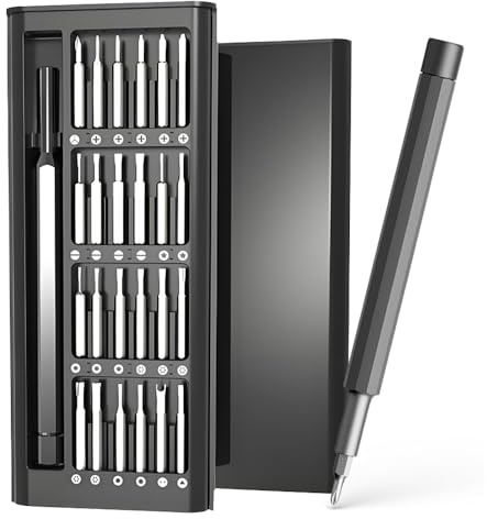 Precision Screwdriver Set, 48 in 1 Mini Screwdriver Set, Magnetic Repair Tool Kit for iPhone Ring Doorbell Xbox Switch Camera Laptop Watch Etc(Black)