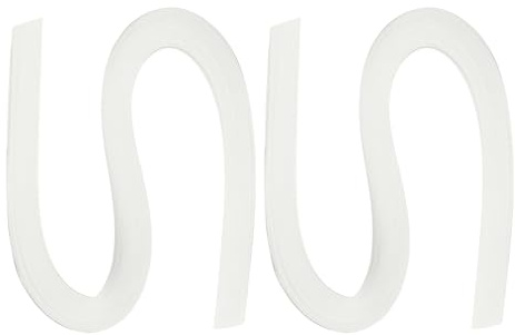 PATIKIL 240 Stück Quilling-Streifen Papier 10mm(3/8) 54cm Origami-Papier Quilling-Streifen für Kunst DIY Handwerk Weihnachten, Weiß