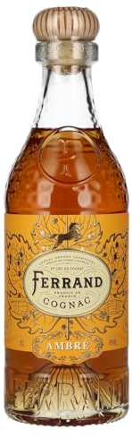 COGNAC FERRAND - Ambre - 40% Alcool - Origine : Poitou-Charentes - Notes de pomme, amande & poire - A déguster en digestif - 70 cl